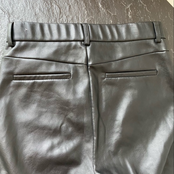 Zara Teen faux leather legging with button and zip - Picture 4 of 10